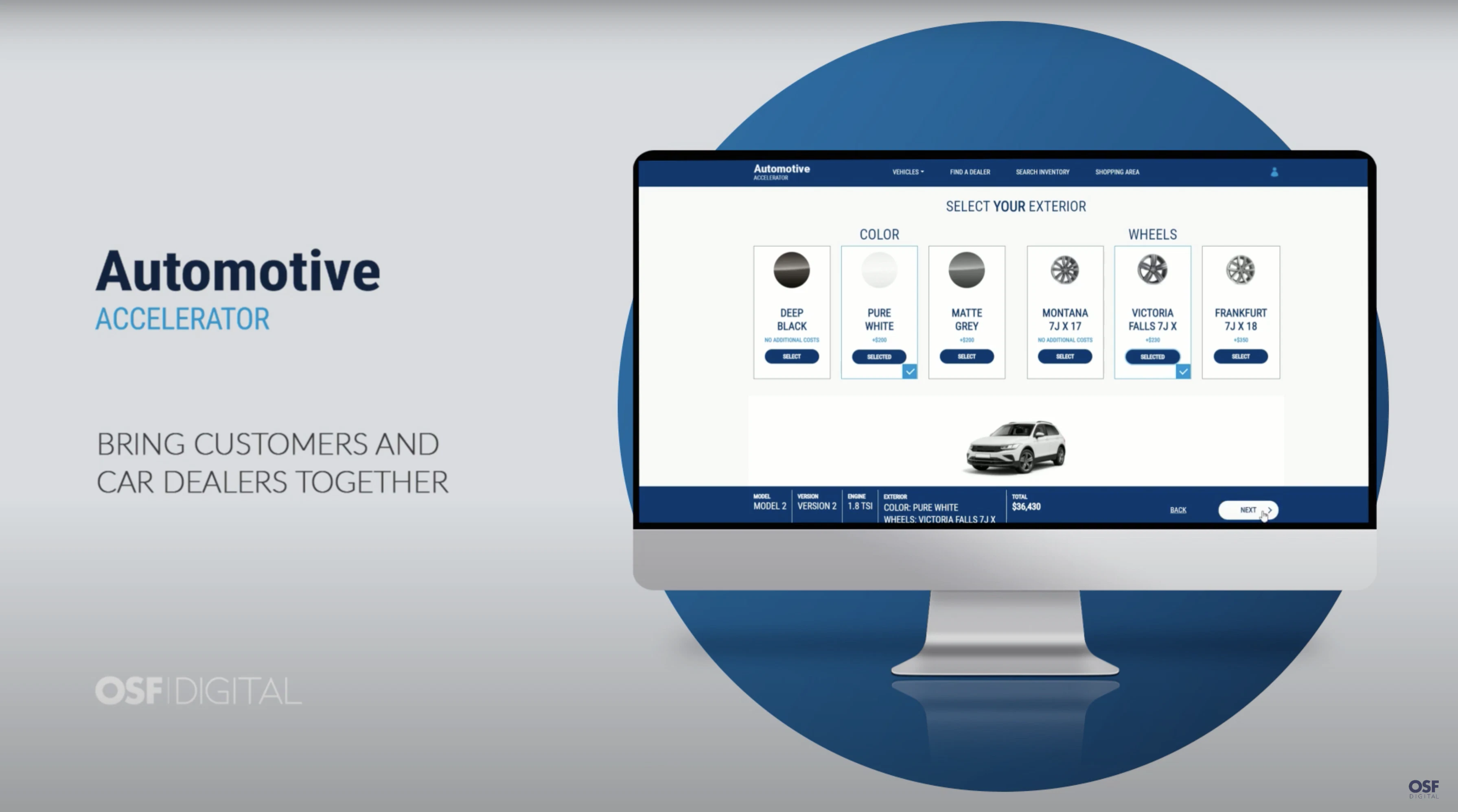 screenshot of Automotive Accelerator